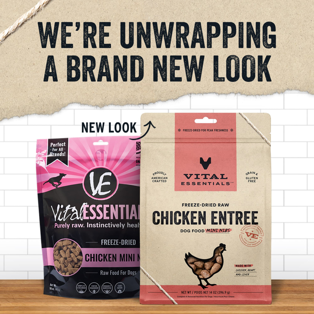 Vital Essentials Freeze-Dried Chicken Mini-Nibs Dog Entree, 14-oz image number null