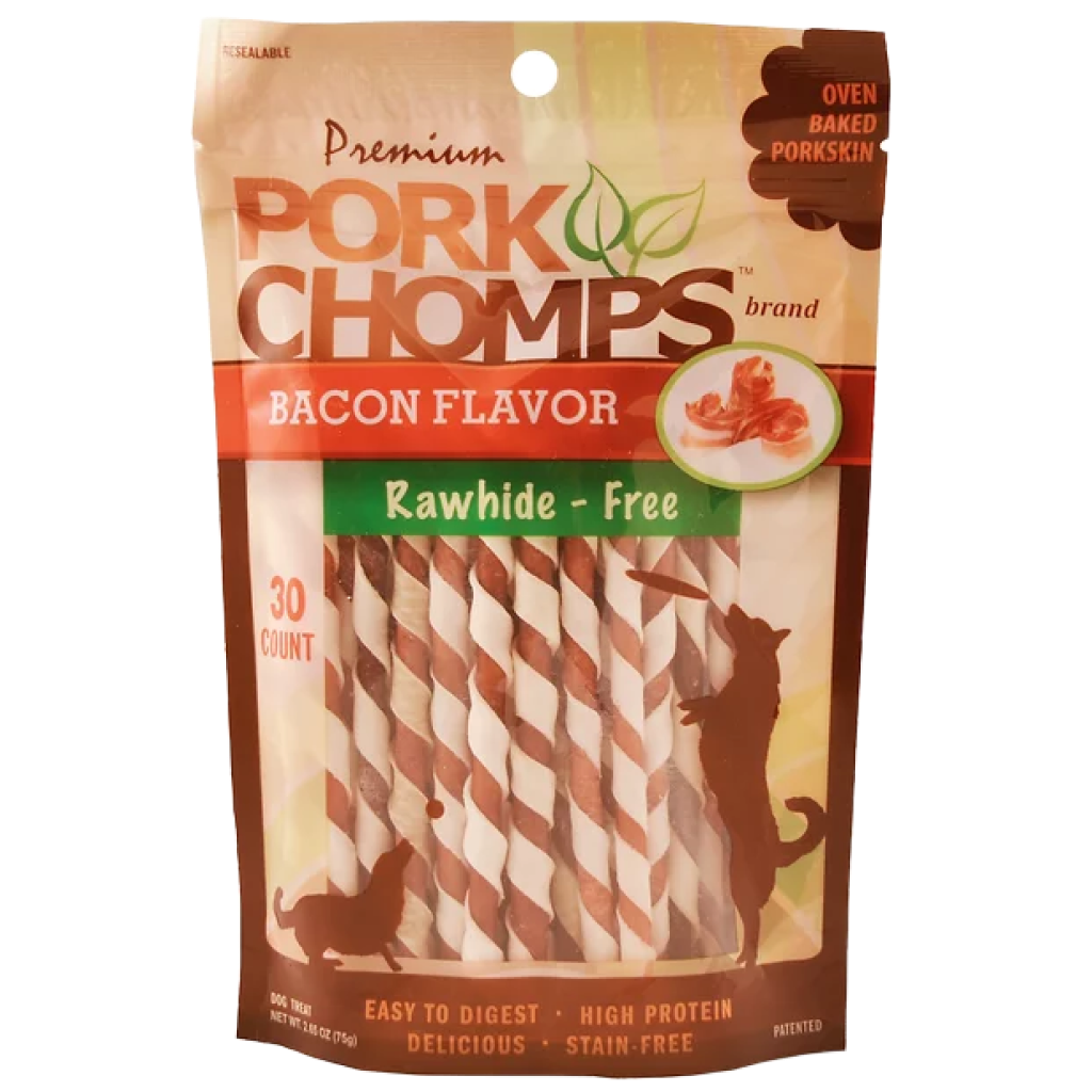 Pork Chomps Bacon Mini Twist 30 Count image number null