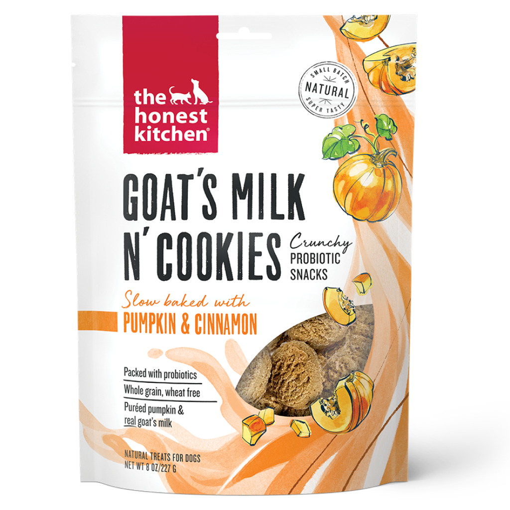 The Honest Kitchen Goat's Milk N' Cookies: Slow Baked with Pumpkin, 8-oz Bag image number null