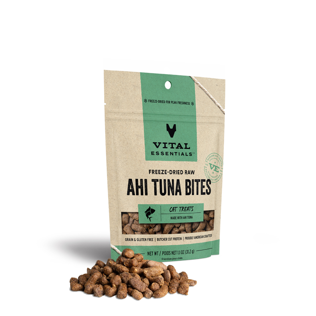 Vital Essentials Freeze-Dried Ahi Tuna Cat Treat, 1.1-oz image number null