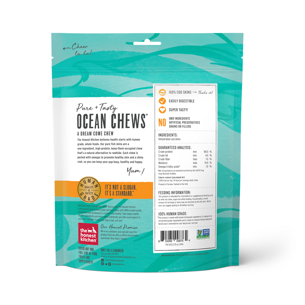 The Honest Kitchen Beams Ocean Chews - Cod Small (2.75-oz) image number null