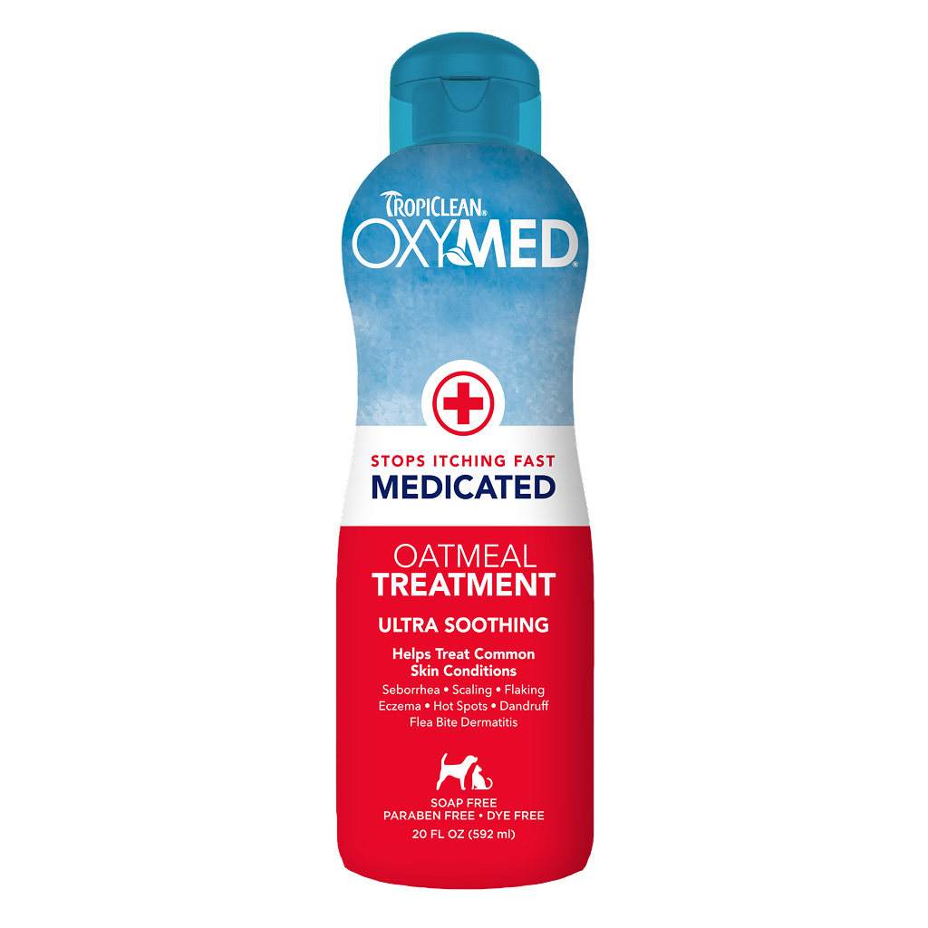 TropiClean OxyMed Medicated Anti-Itch Conditioning Treatment for Pets, 20oz image number null