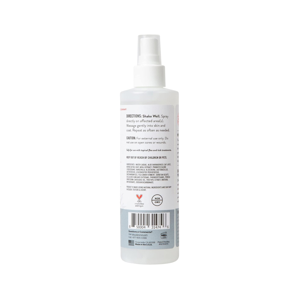 Skout's Honor Probiotic Itch Relief Spray, 8-oz image number null