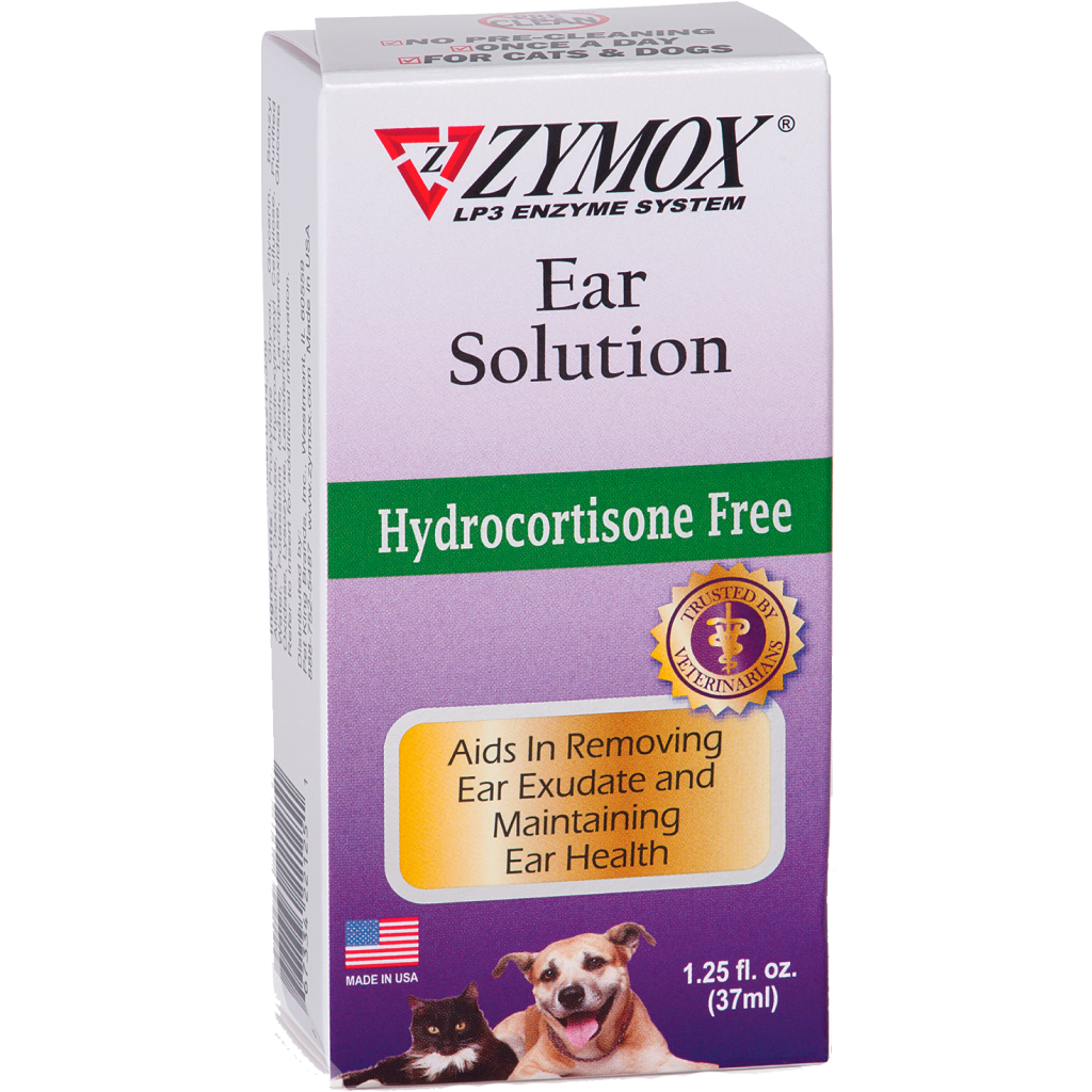 Zymox Enzymatic Ear Solution Hydrocortisone Free 1.25-oz image number null