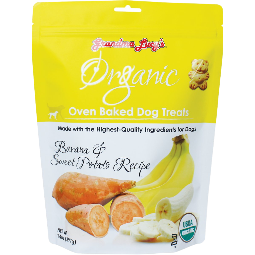 Organic Baked Dog Treats - Banana & Sweet Potato - 14-oz image number null
