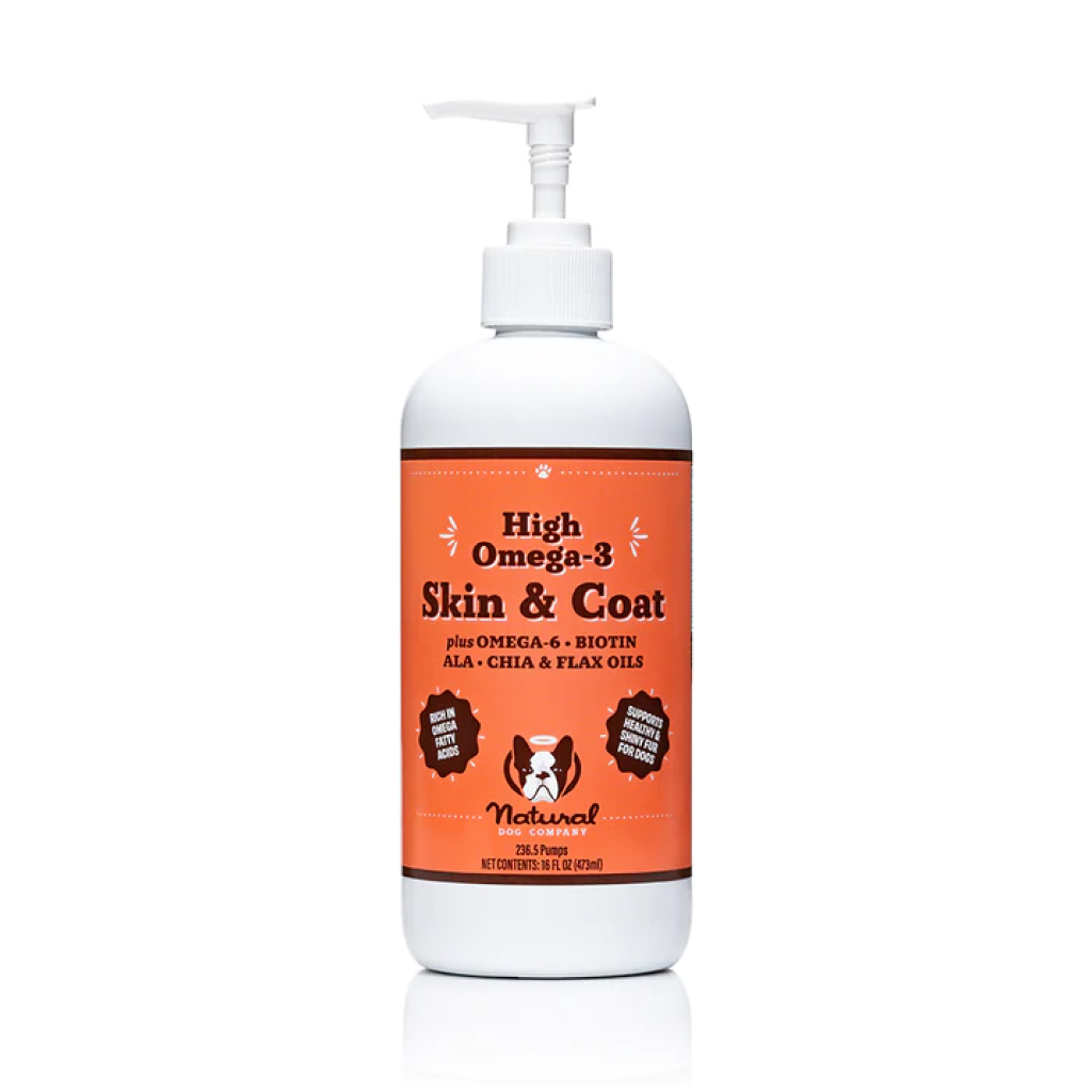 Natural Dog Company Skin & Coat Oil, 16-oz front image number null