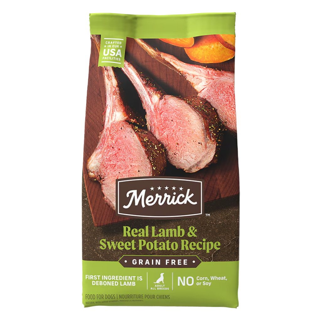 Merrick Grain Free Real Lamb & Sweet Potato Recipe Dry Dog Food image number null