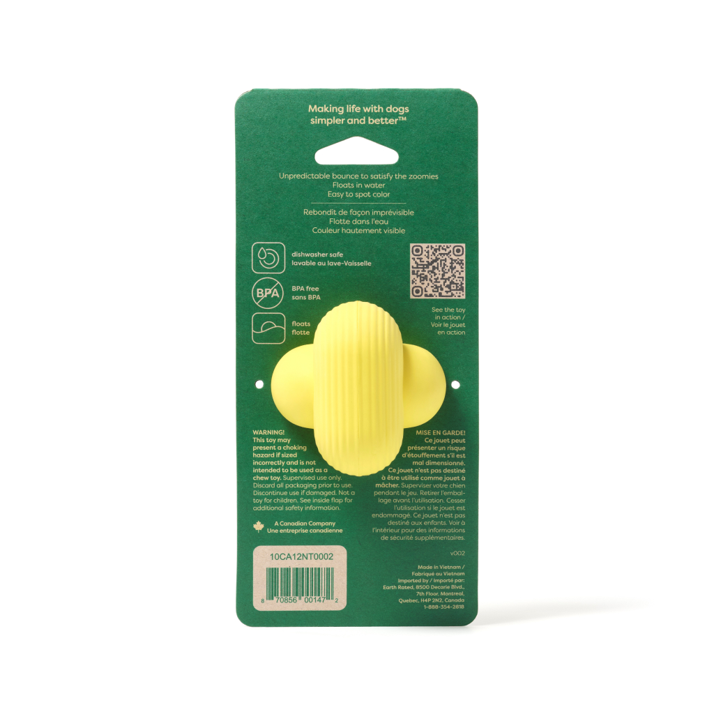 Earth Rated Medium Fetch Rubber Dog Toy, 1-count image number null