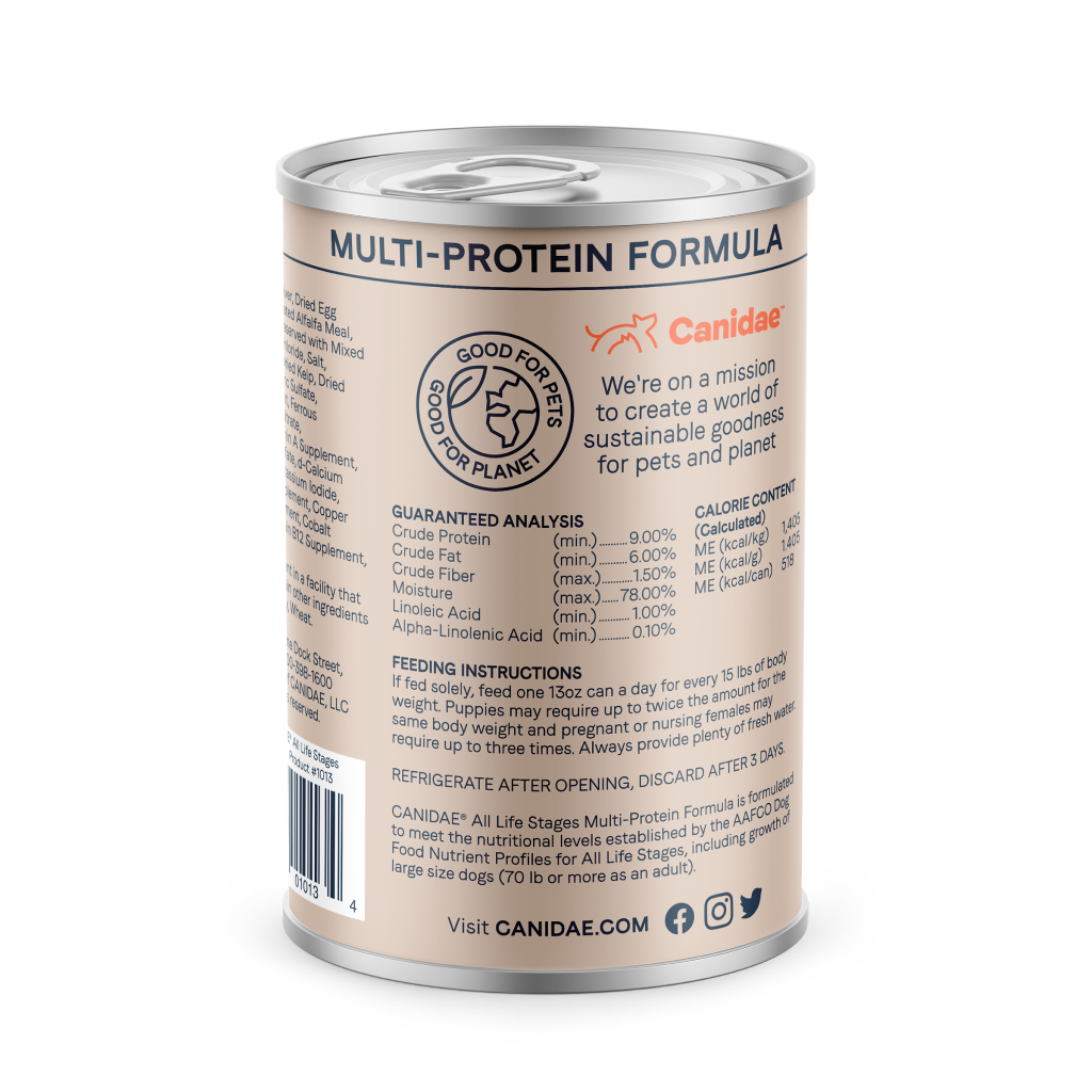 Canidae Multi-Protein Formula With Chicken, Lamb & Fish Dog Can image number null